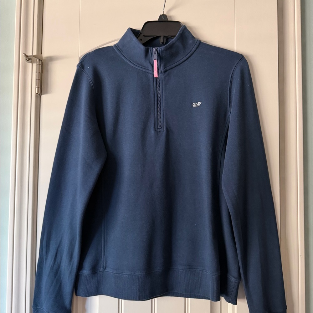 Vineyard Vines Women’s Blue Zip-Up Sweater